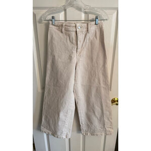 Universal Thread wide leg ankle jeans cream size 6